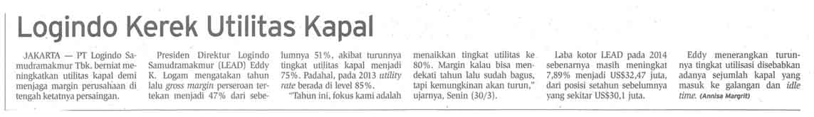 BISNIS INDONESIA 31 MARET 2015